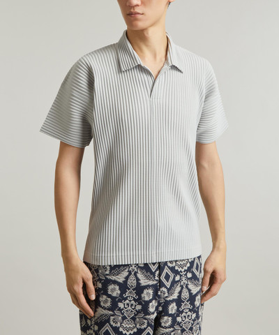 ISSEY MIYAKE Pleated Polo Shirt outlook