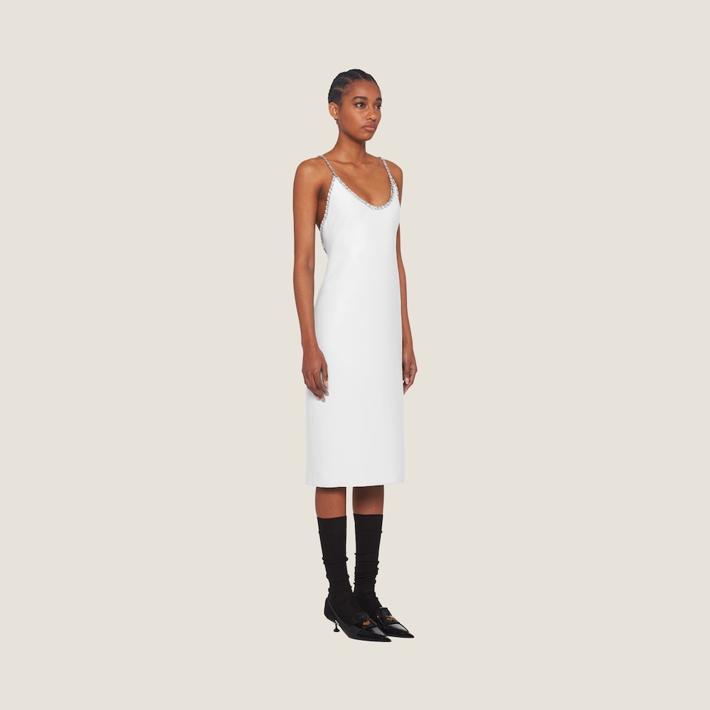 Embroidered cady dress - 4