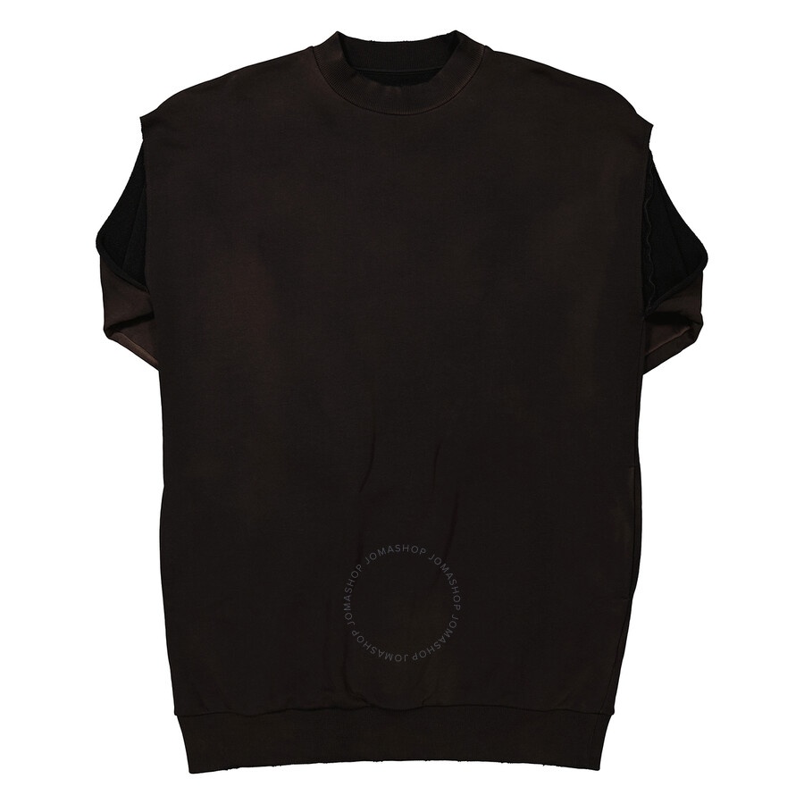 MM6 Maison Margiela Ladies Black Cut-Out Sleeve Sweatshirt Dress - 2