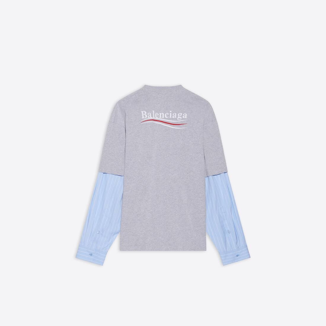 Political Campaign Layered T-shirt in Grey - 2