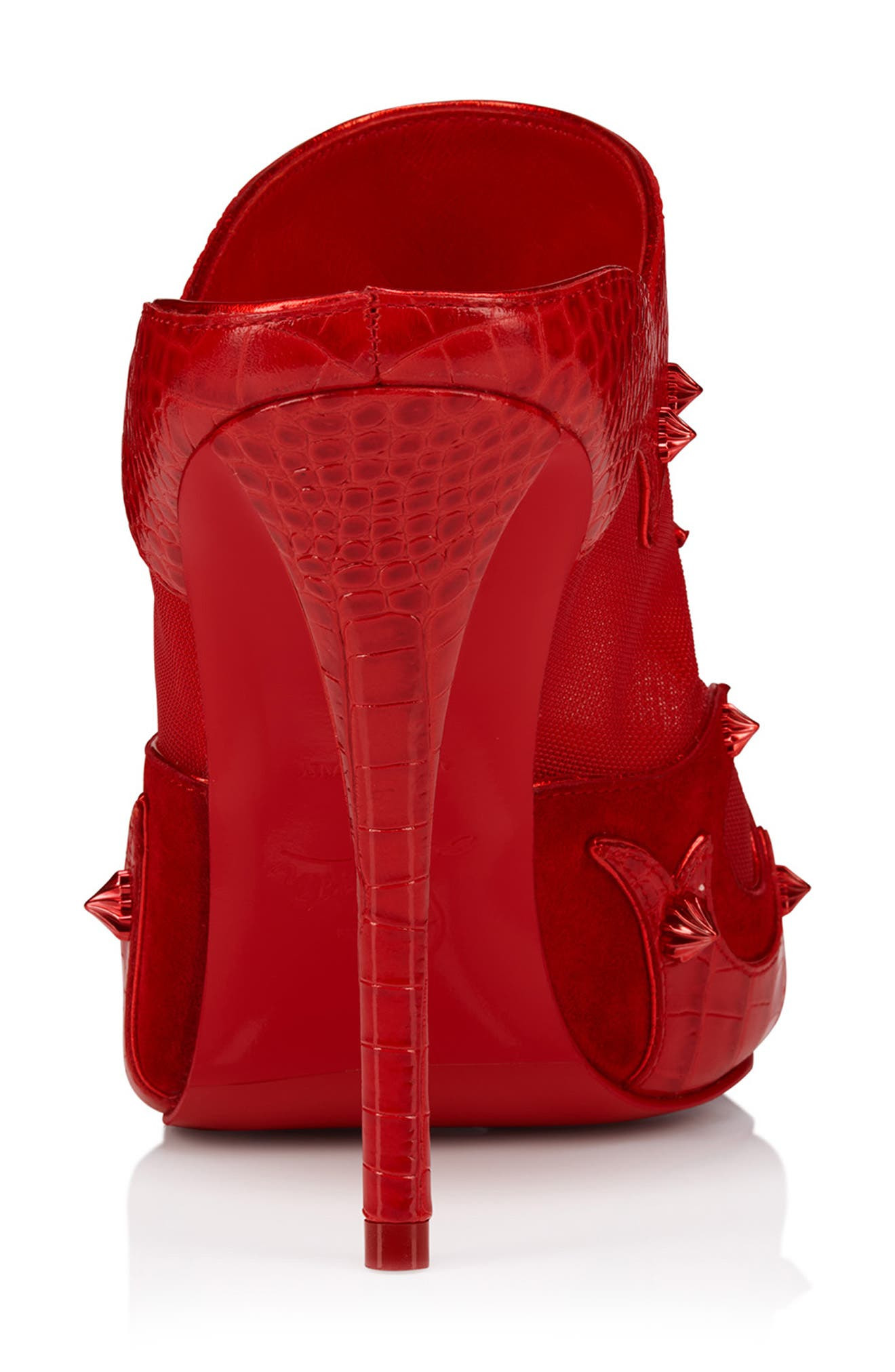 Christian Louboutin Mulatiag Studded Pointed Toe Mule in Loubi at Nordstrom - 4