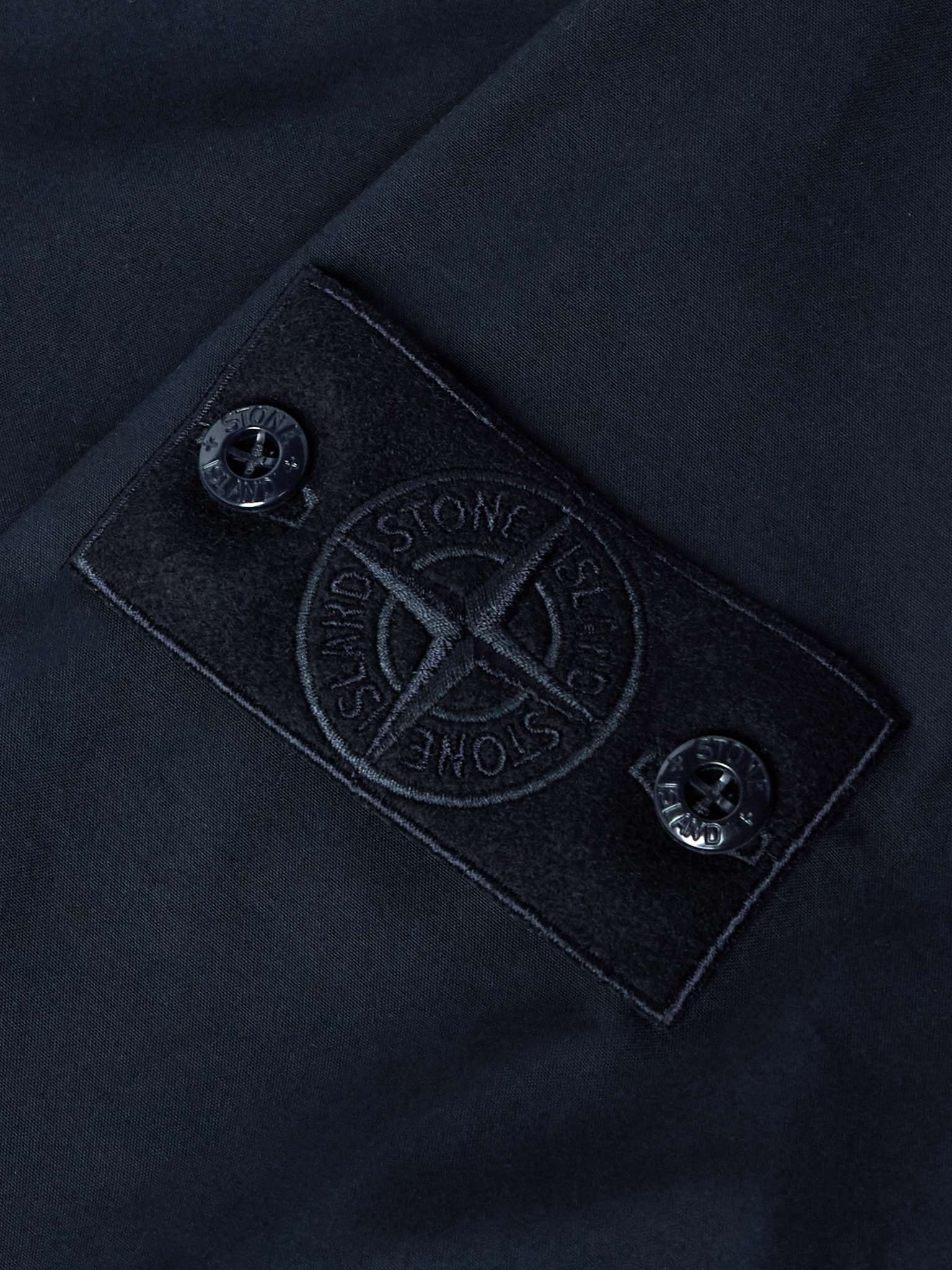 Ghost Logo-Appliquéd Organic Cotton-Canvas Bomber Jacket - 5