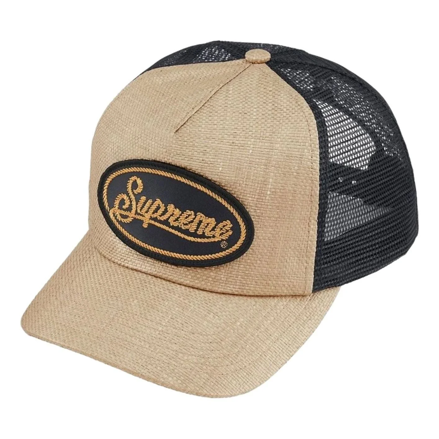 Supreme SS26 Raffia Mesh Back 5-Panel 'Tan' SUP-SS26-1032-TAN - 1