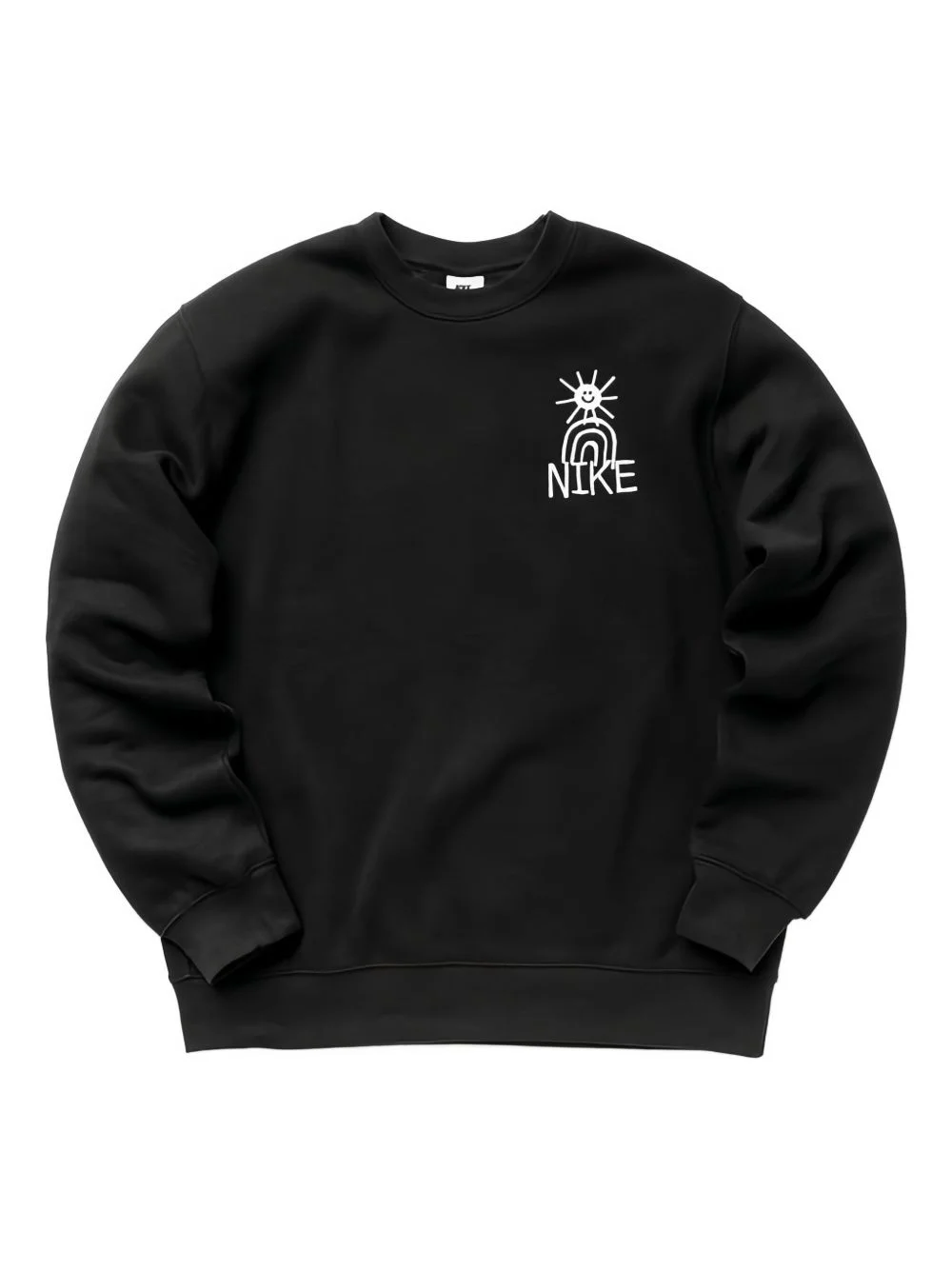 embroidered-logo sweater - 1