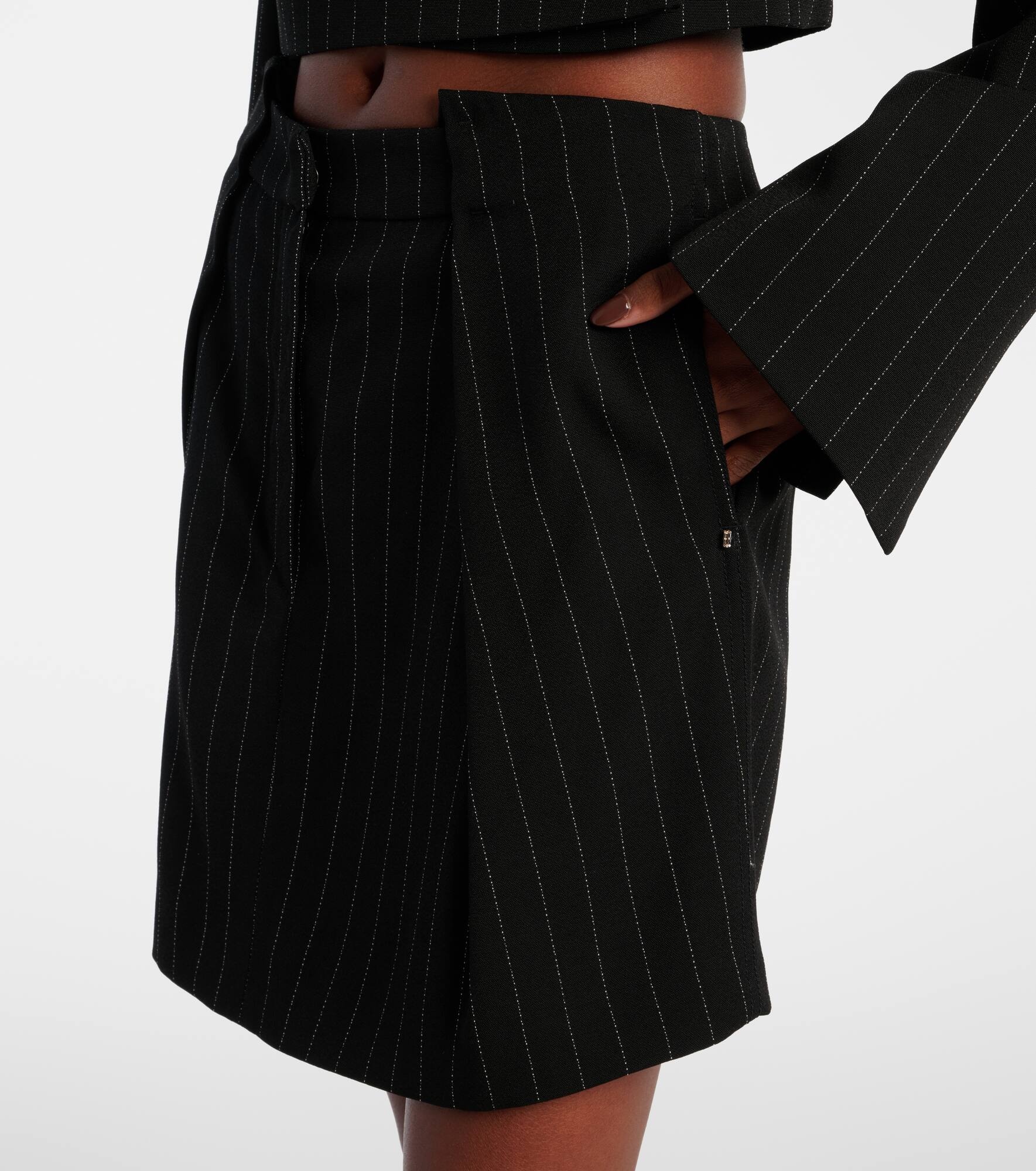 Ragno pinstripe miniskirt - 4