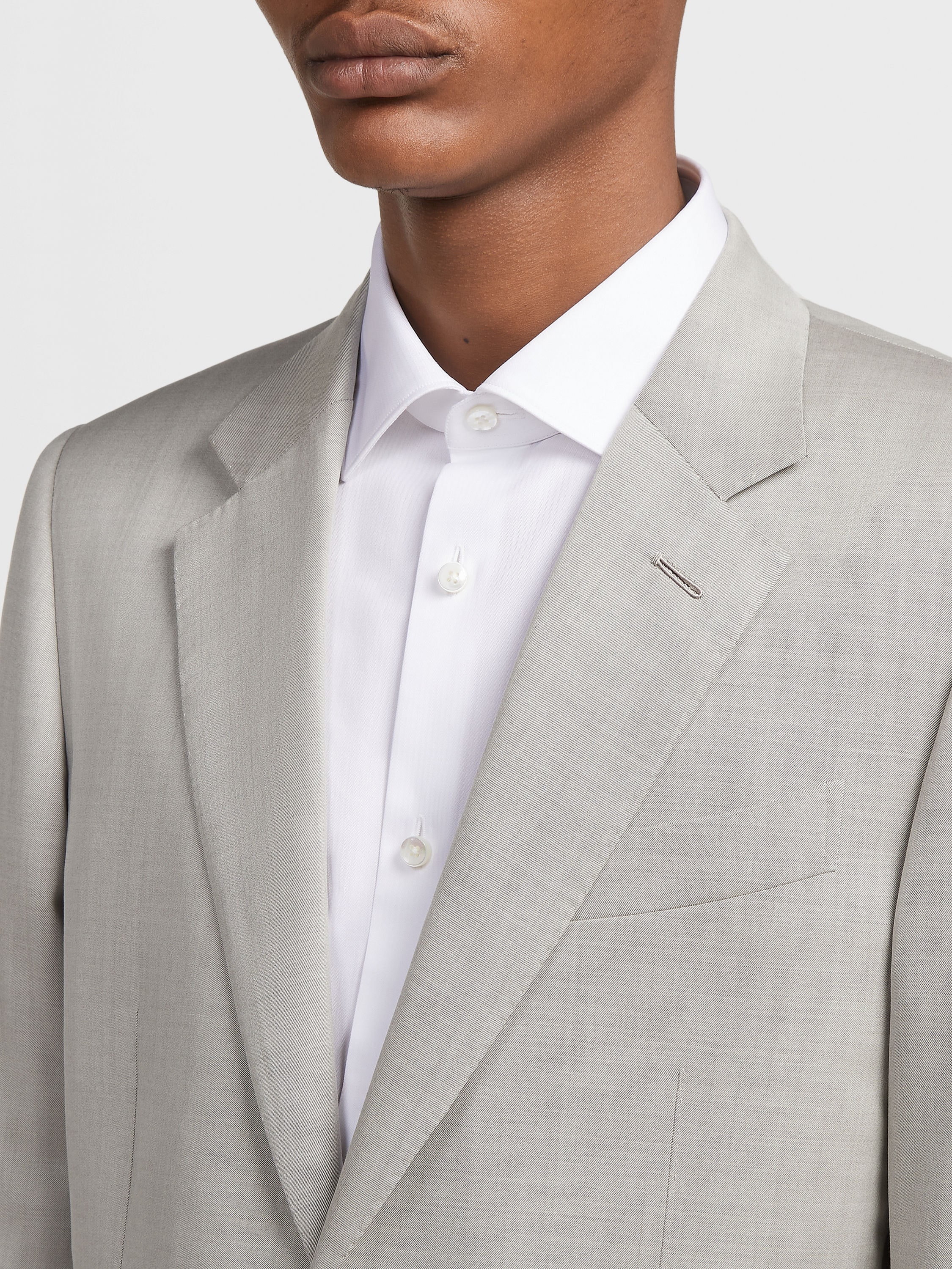 LIGHT TAUPE CENTOVENTIMILA WOOL SUIT - 3