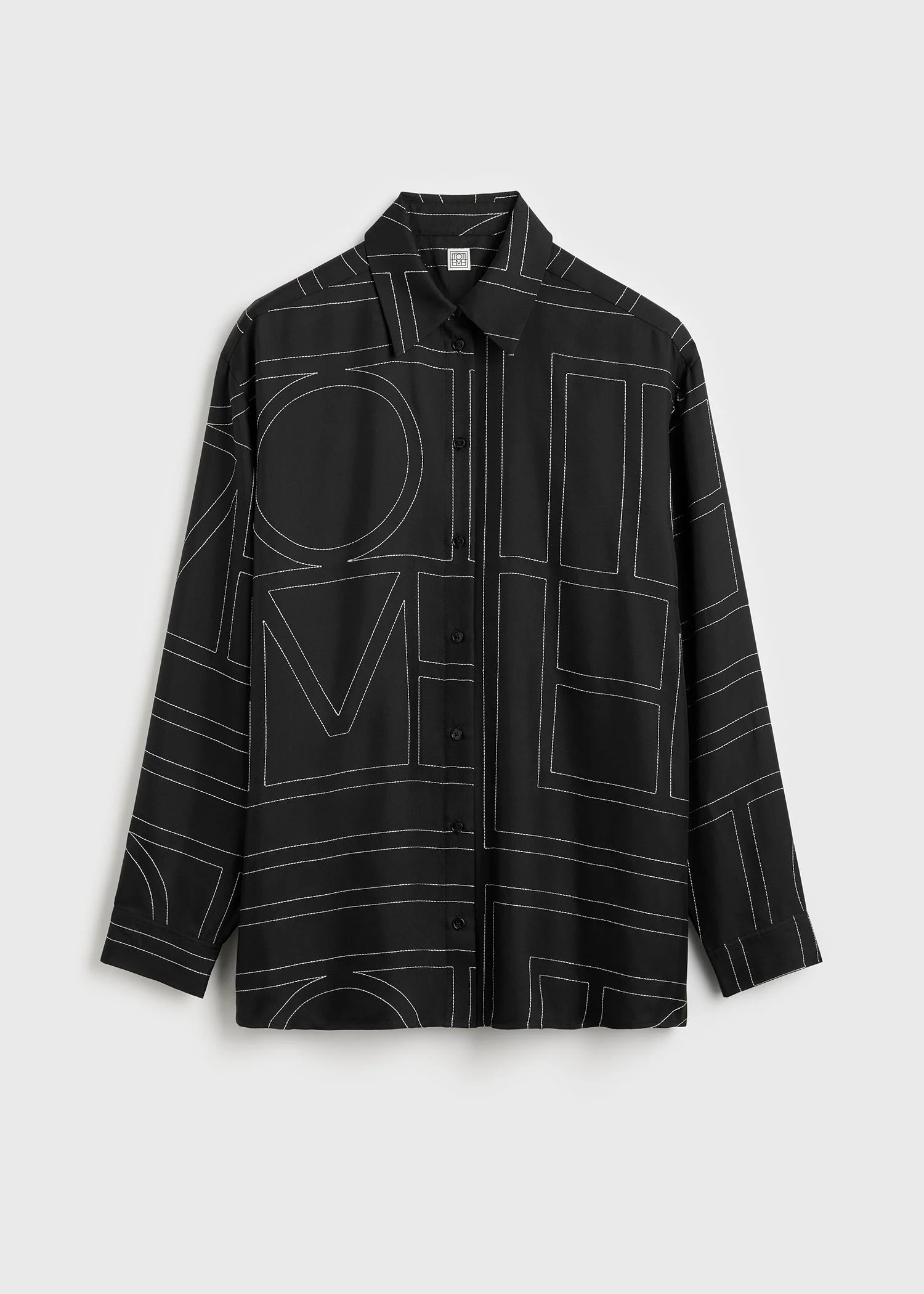 Classic embroidered shirt black - 1