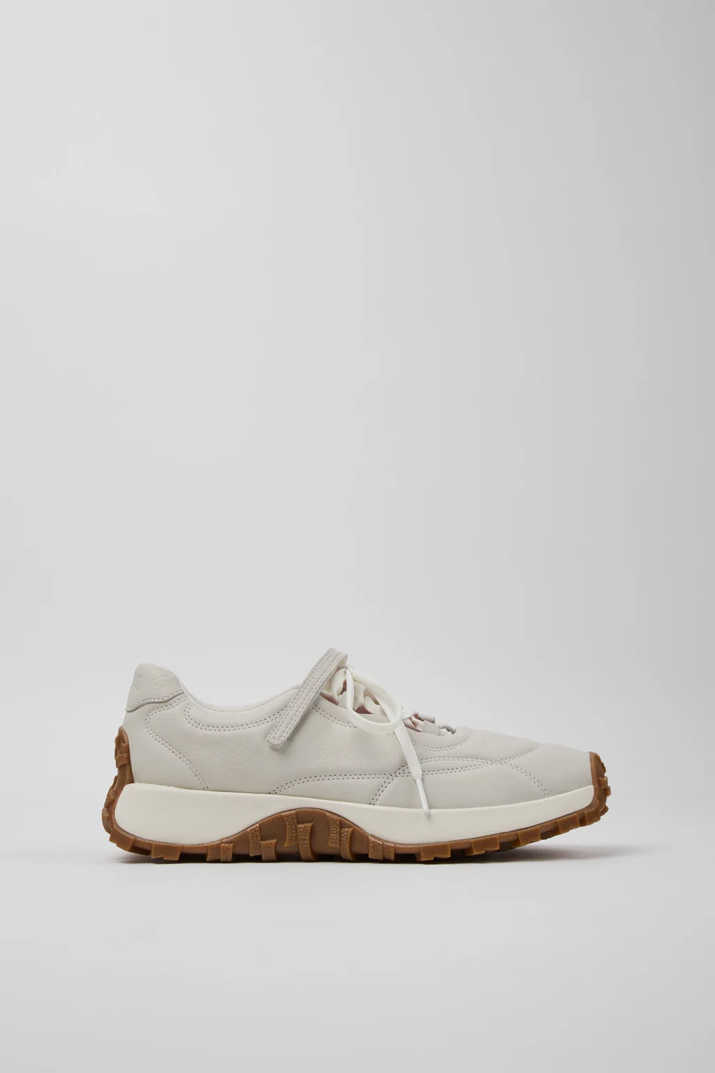 Drift Trail White Leather Sneakers for Women. - 1
