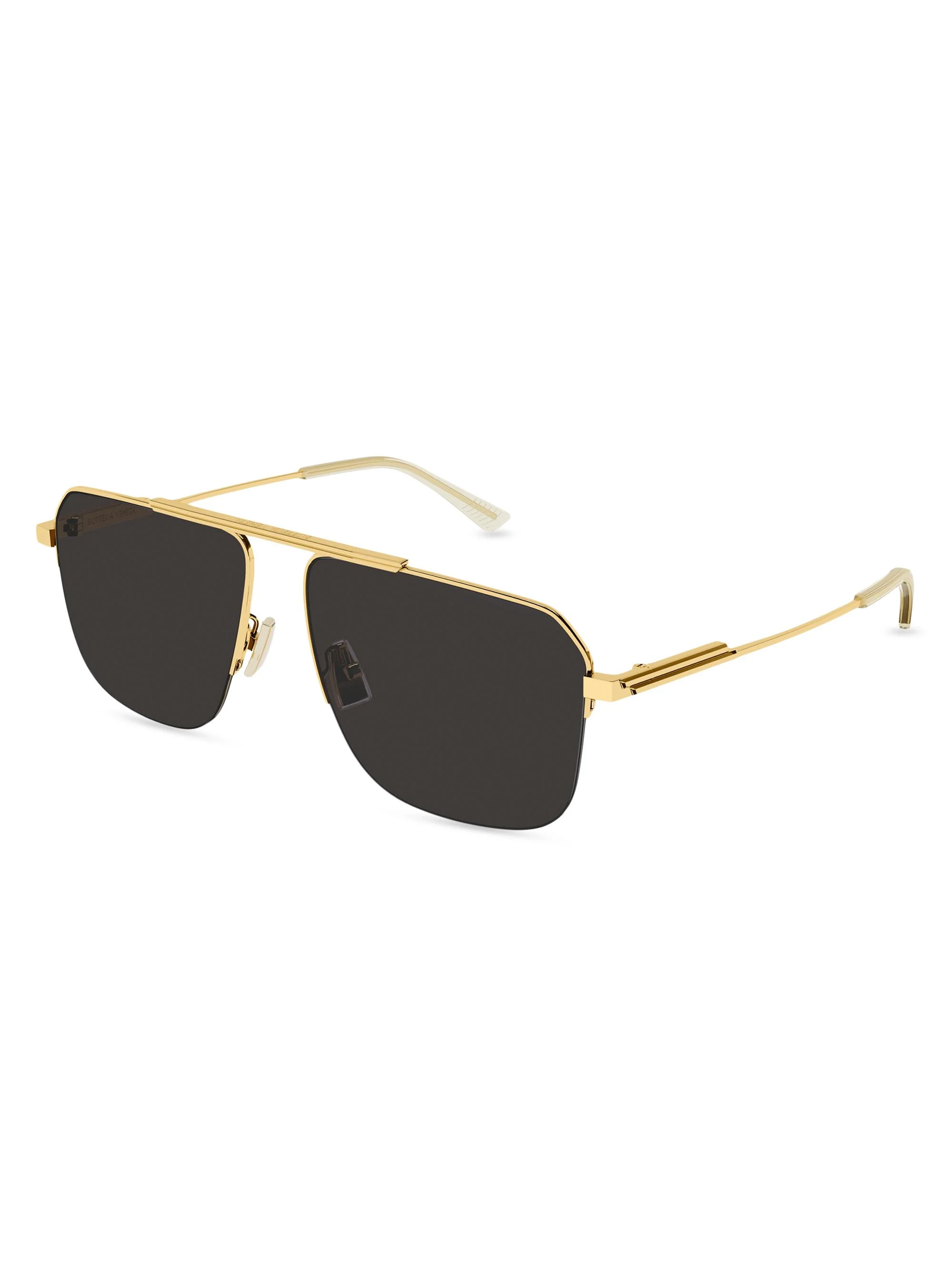 Women's Full Metal BV1149S 58MM Pilot Sunglasses - Gold Dark Grey - 1