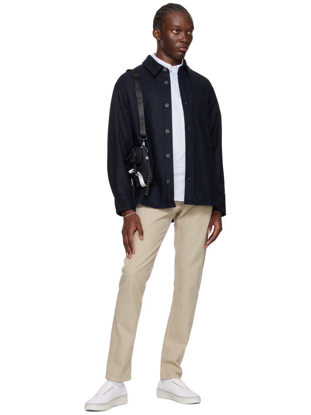 White Plain Simple Sneakers - 5
