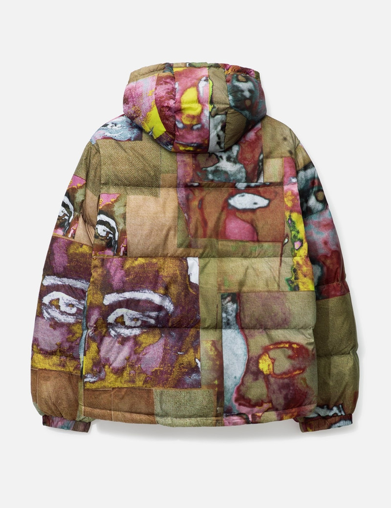 PRINTED FACES COLLAGE PUFFER JACKET 2