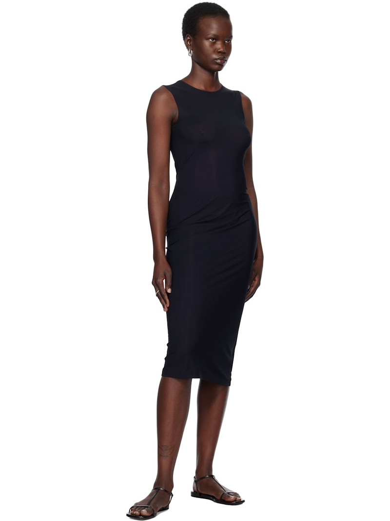 Jil Sander Black Crew Neck Slip Dress outlook