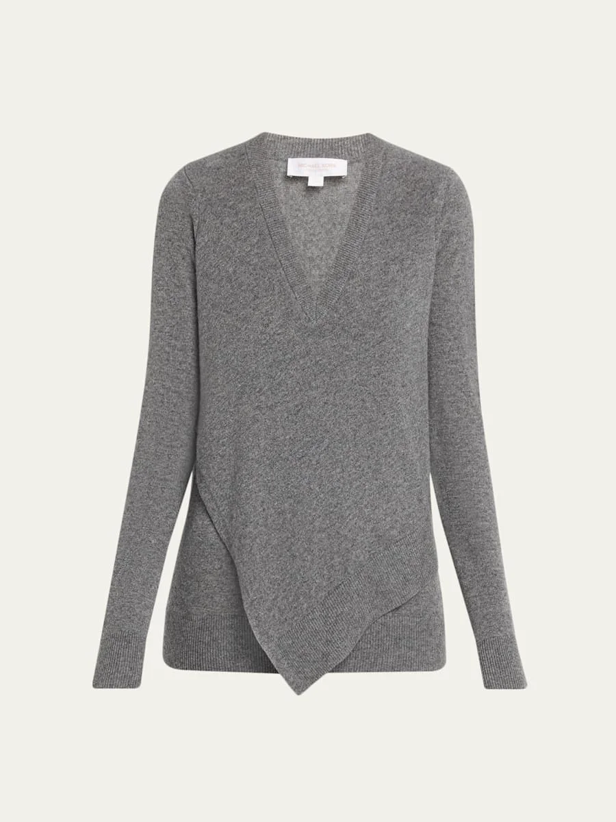 Cashmere V-Neck Pullover - 1