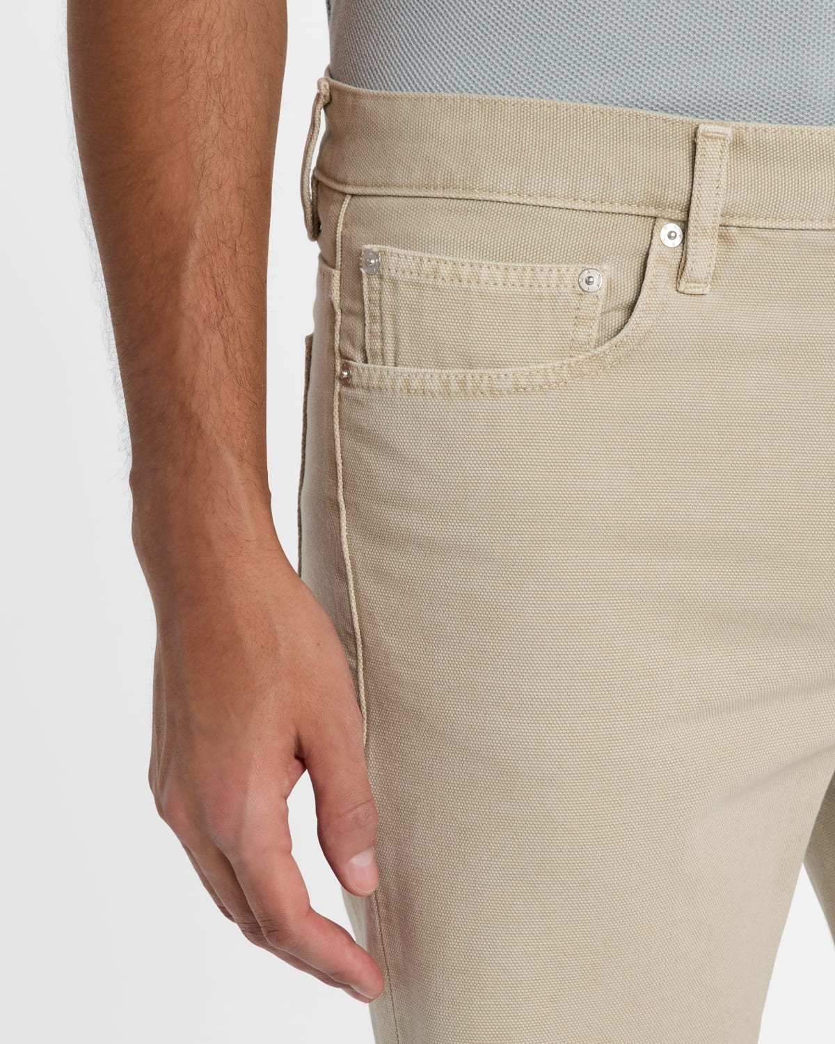 Men's Relaxed Raw Hem Shorts - 5