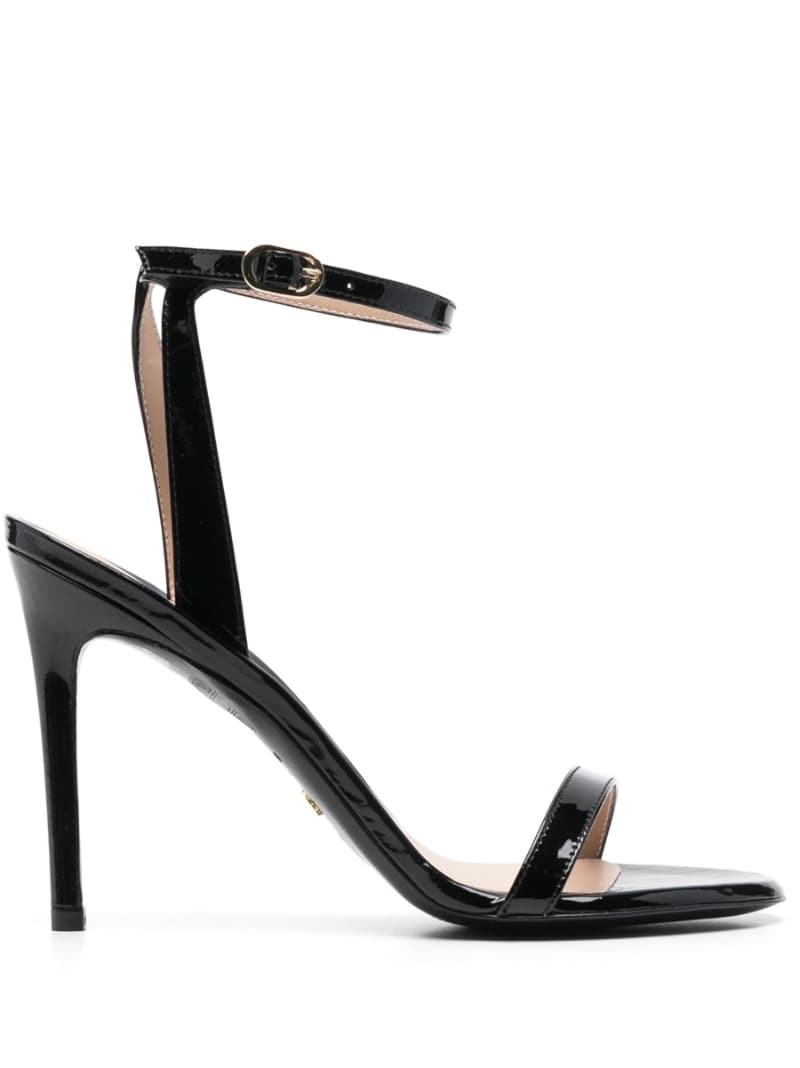 110mm patent-leather sandals - 1