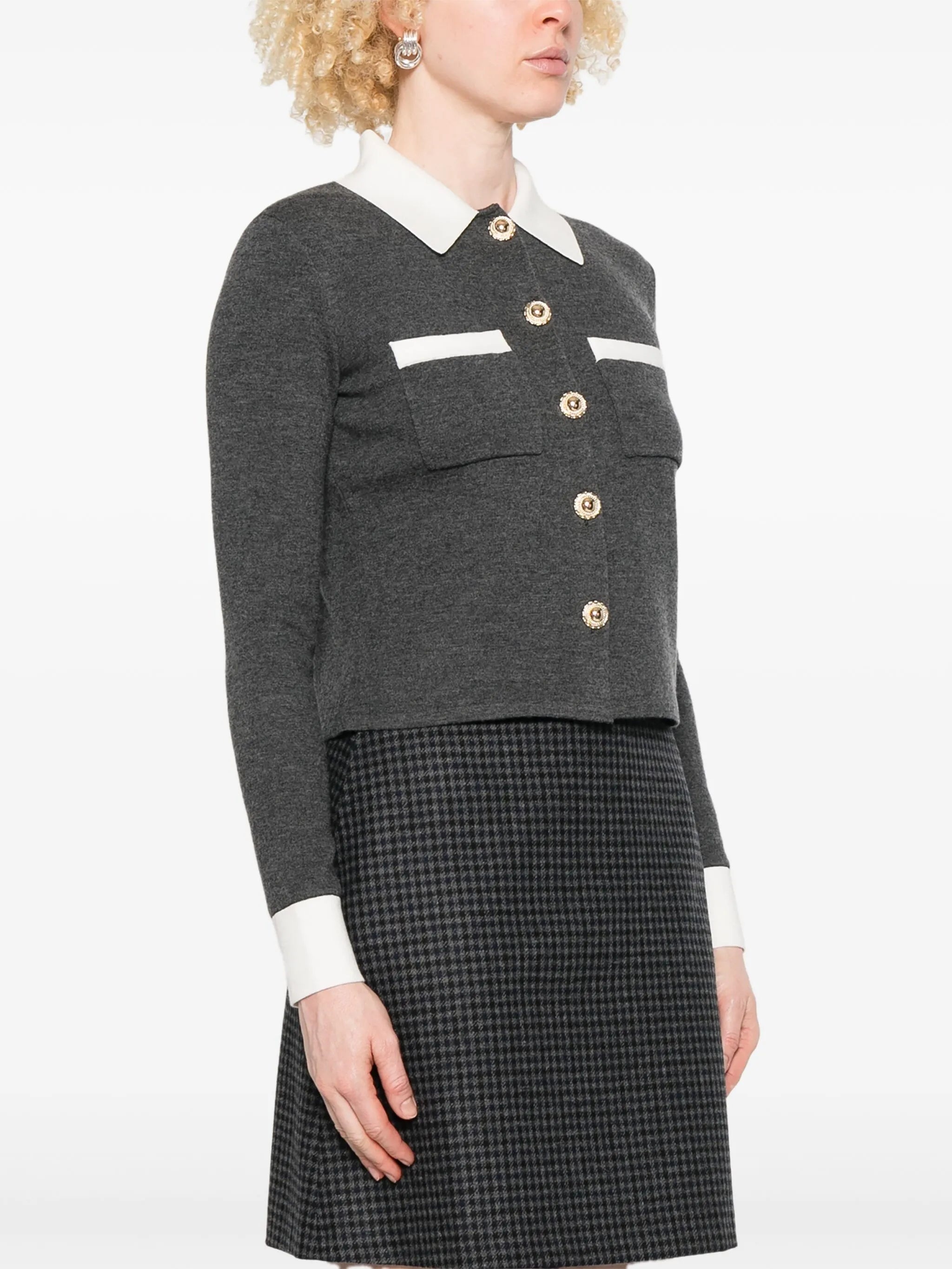 Self Portrait Cashmere-blend Cardigan - 4