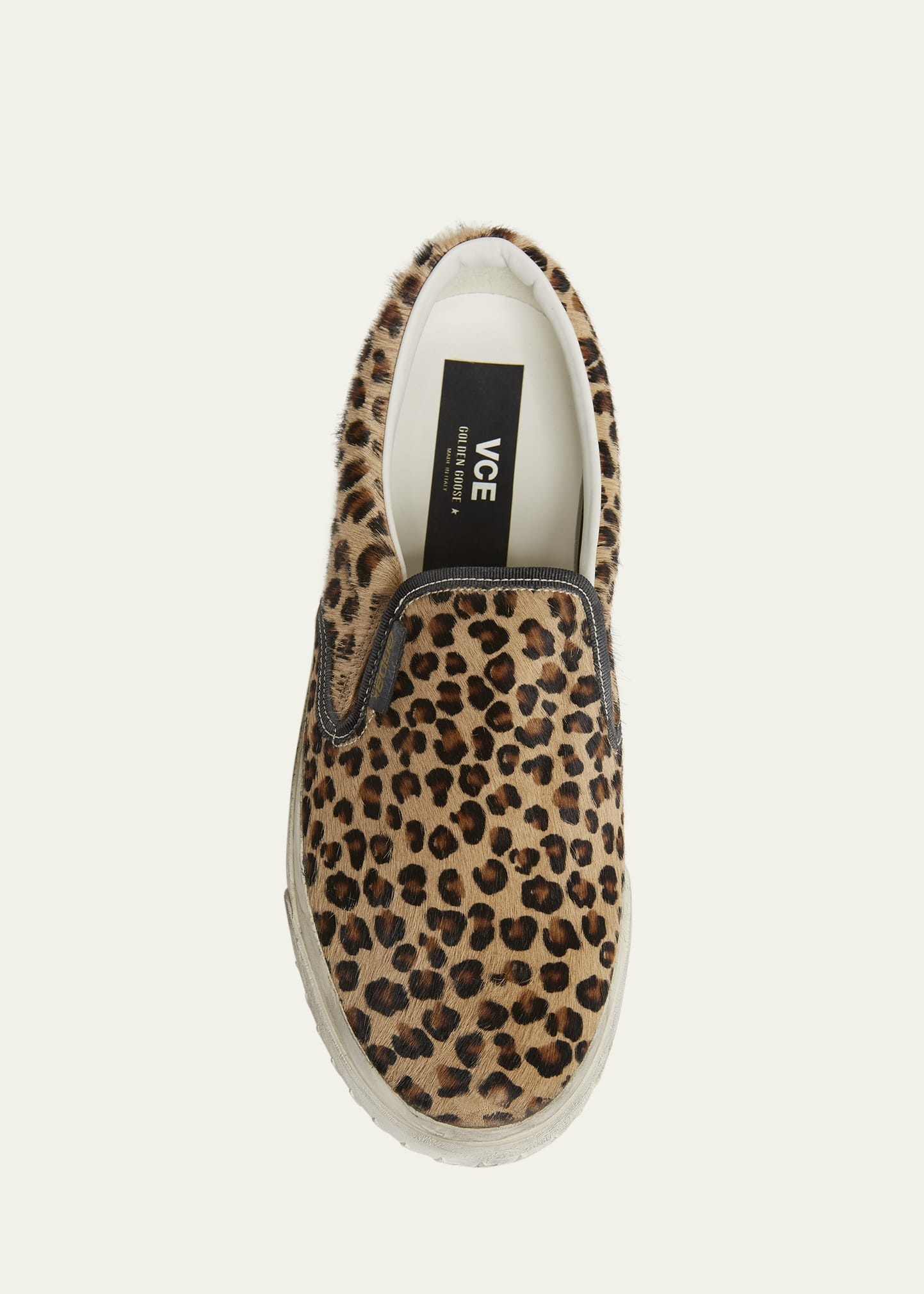Men's VCE Cheetah-Print Slip-On Sneakers - 5
