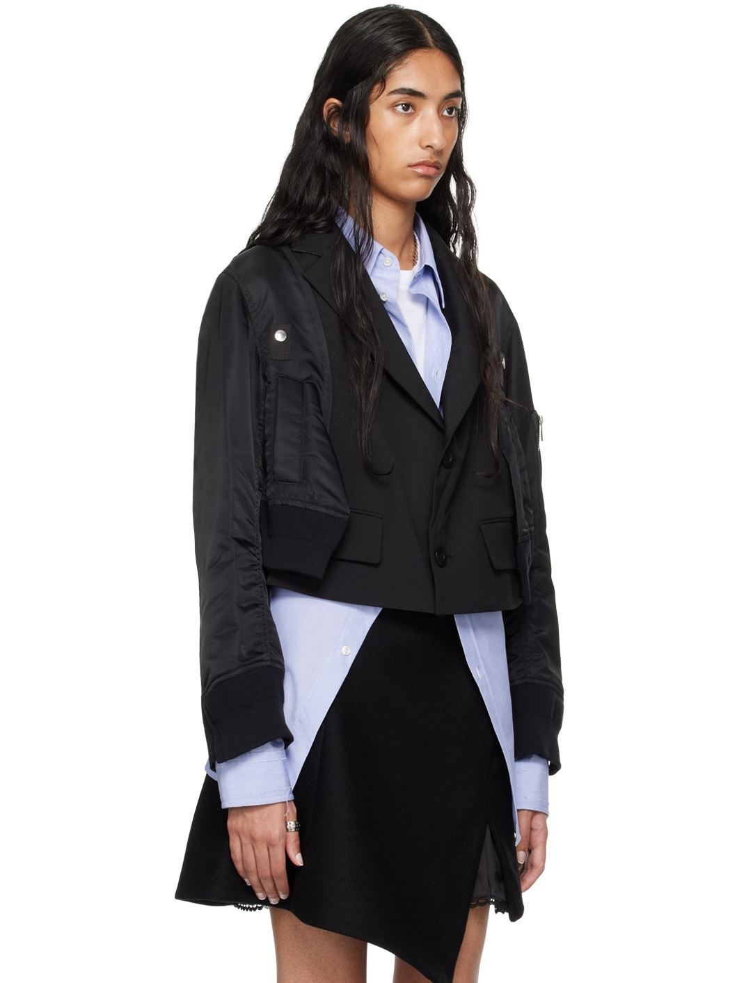 Black Suiting Blazer - 2