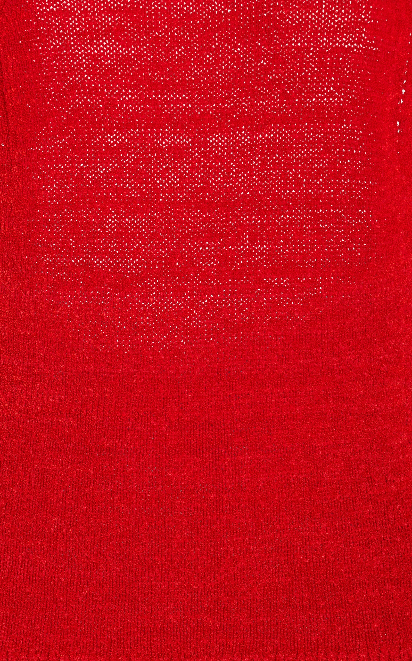 Leona Ribbon Knitted Top red - 6