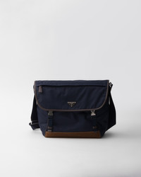 ショルダーバッグ PRADA 2VD052_384_F0C1B RE-NYLON+LEATHER SMALL SHOULDE BAG Navy Re-Nylon and Saffiano leather shoulder bag | PRADA