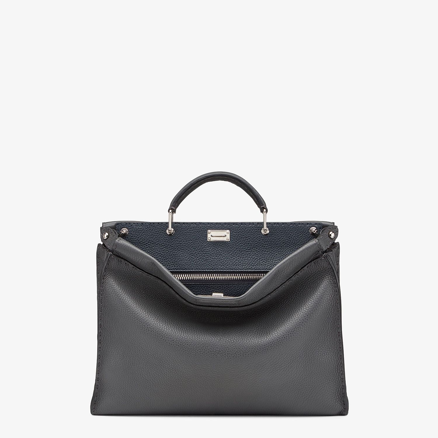 Grey leather Selleria bag - 1