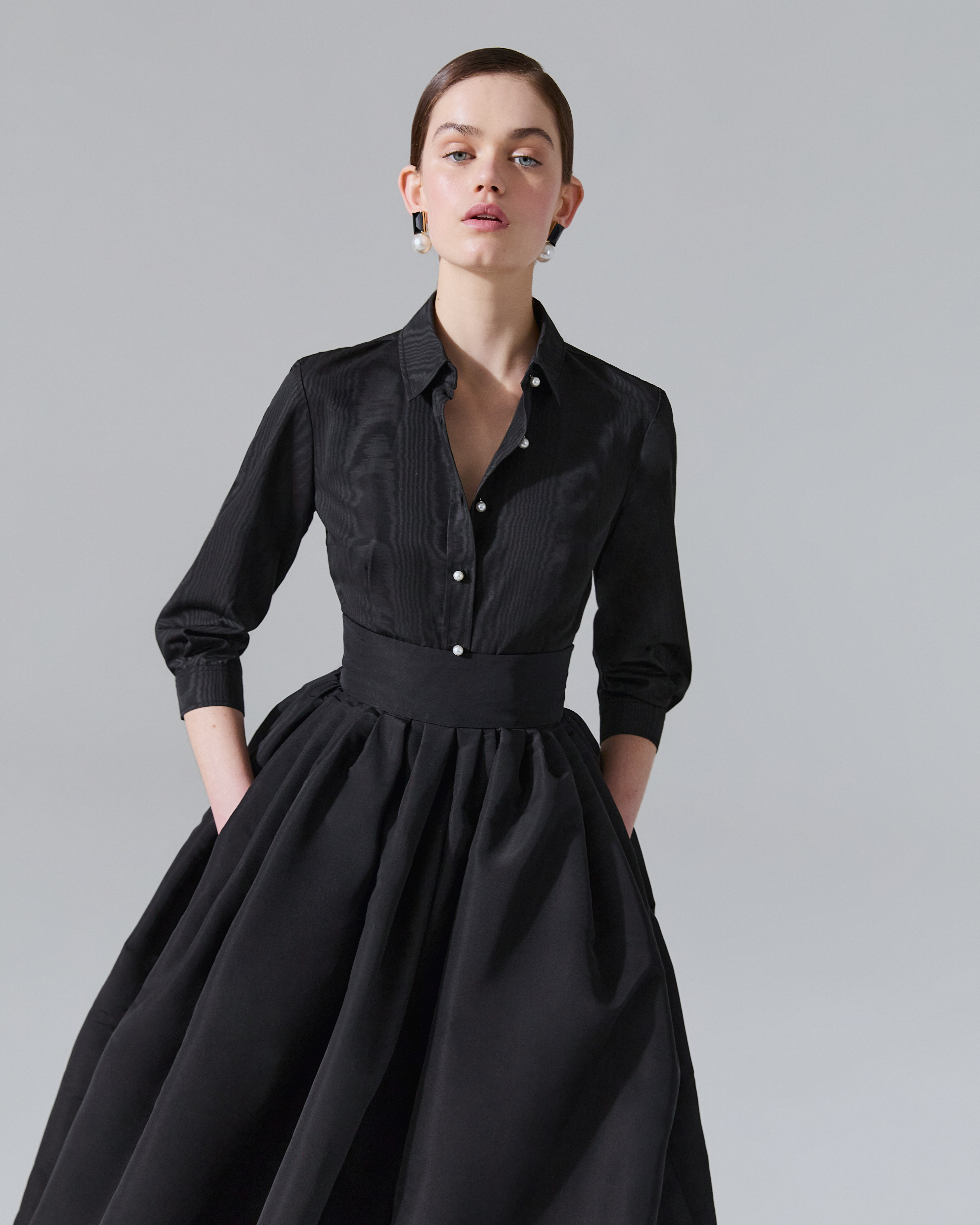 Icon Pearl-Button Blouse - 4
