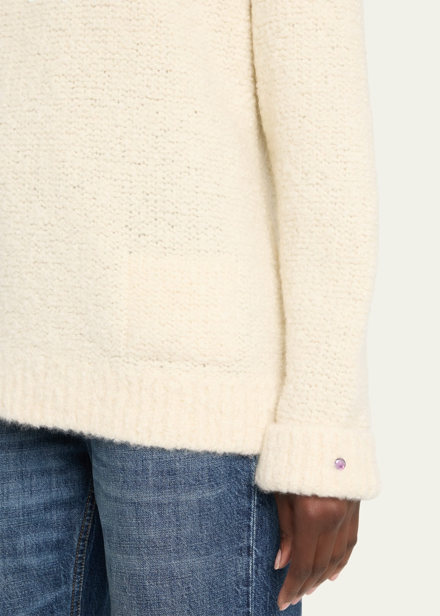 Cloud Boucle Cashmere Sweater - 5