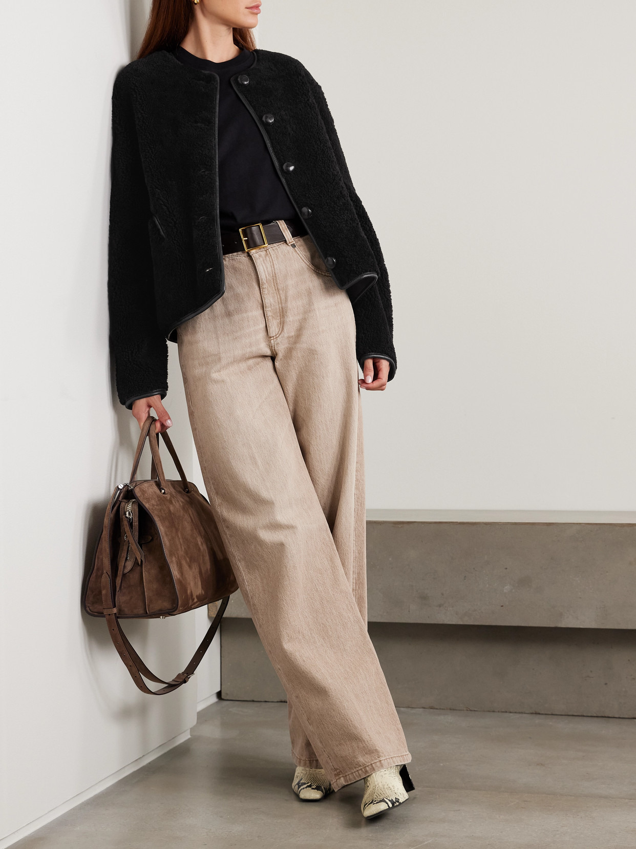 Gliss Reversible Leather-trimmed Shearling Jacket - 2