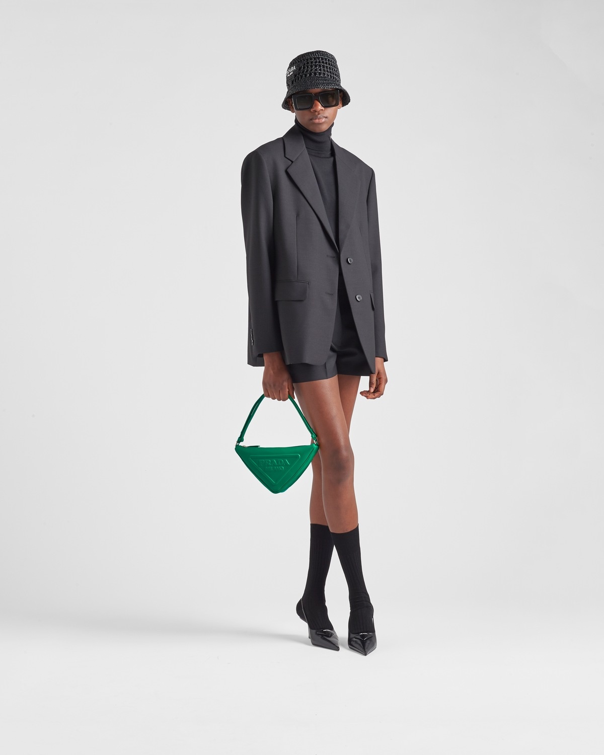 Prada Triangle leather pouch - 2