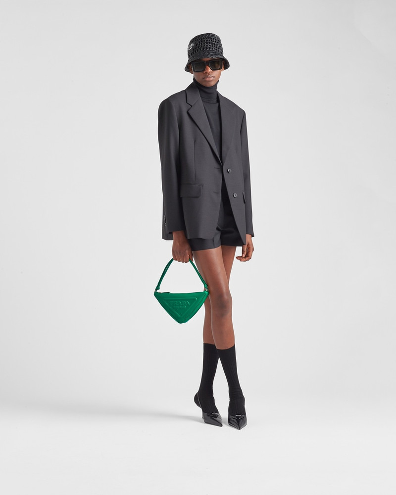 Prada Prada Triangle leather pouch outlook
