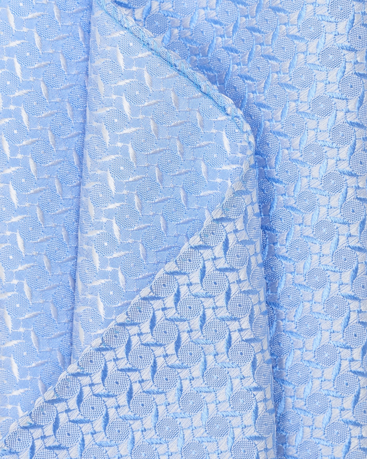 PURE SILK POCKET SQUARE WITH JACQUARD MOTIF - 2