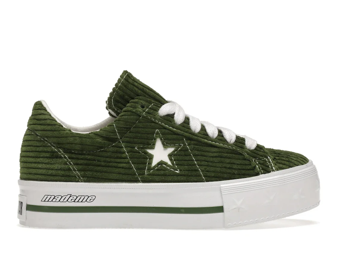Converse One Star Platform Ox MadeMe Garden Green (Women's) - 1