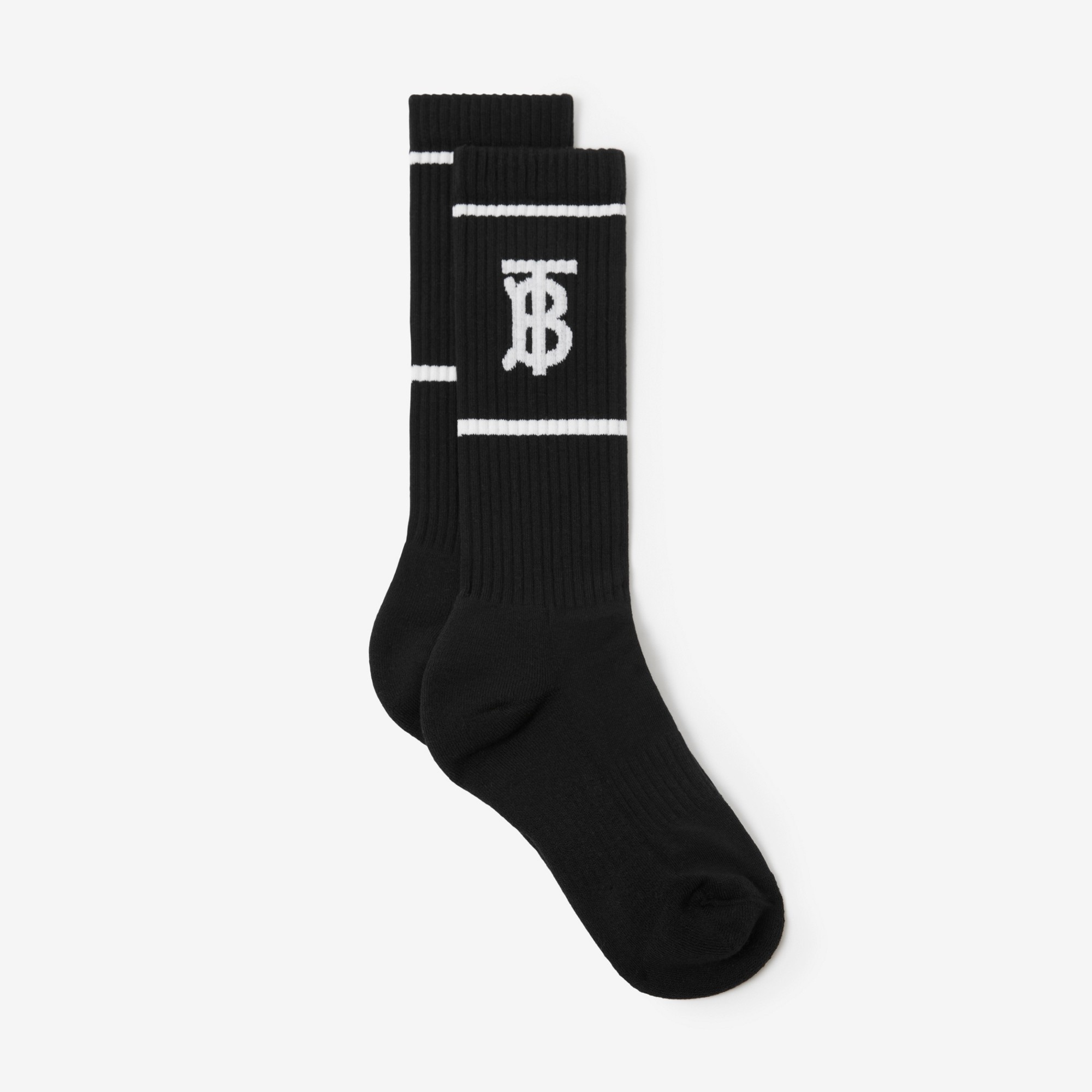Monogram Motif Intarsia Cotton Blend Socks - 2