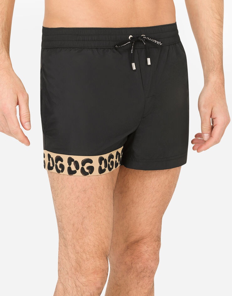 Short swim trunks with 3D DG logo - 4