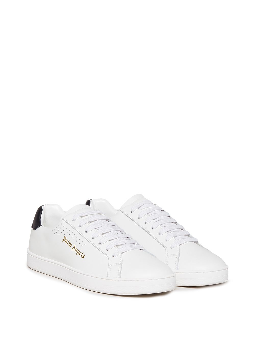 Tennis logo-embossed low-top sneakers - 2