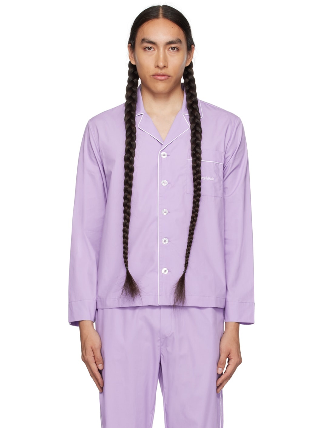 Purple Serif Shirt - 1