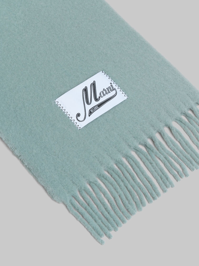 TURQUOISE ALPACA SCARF - 4
