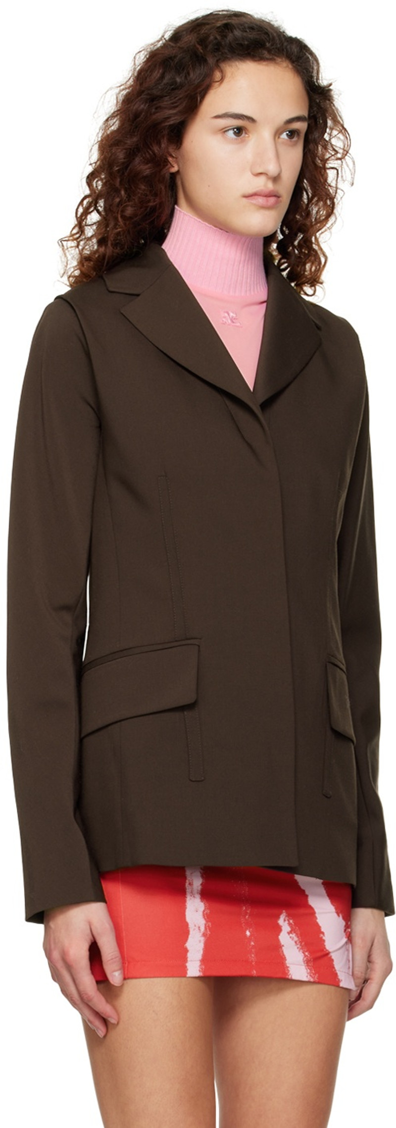 ioannes Brown Elsa Blazer outlook