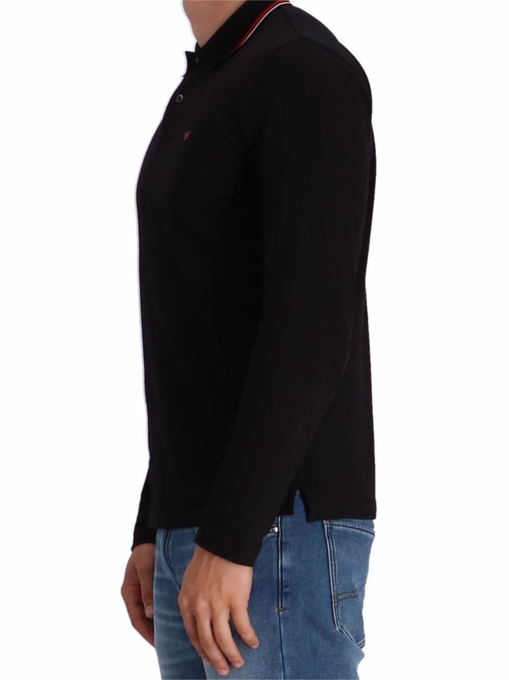 embroidered-logo long-sleeved polo shirt - 5