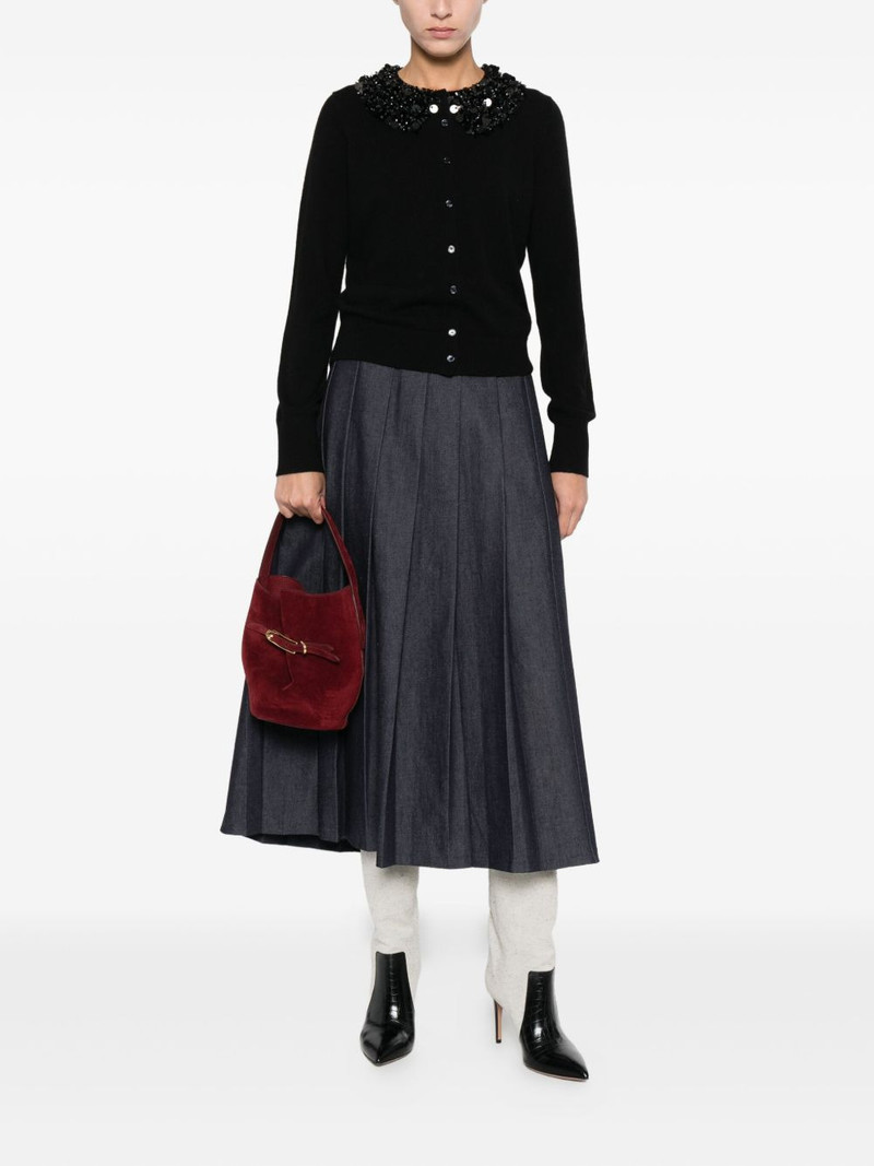 ULLA JOHNSON sequin-embellished cardigan outlook