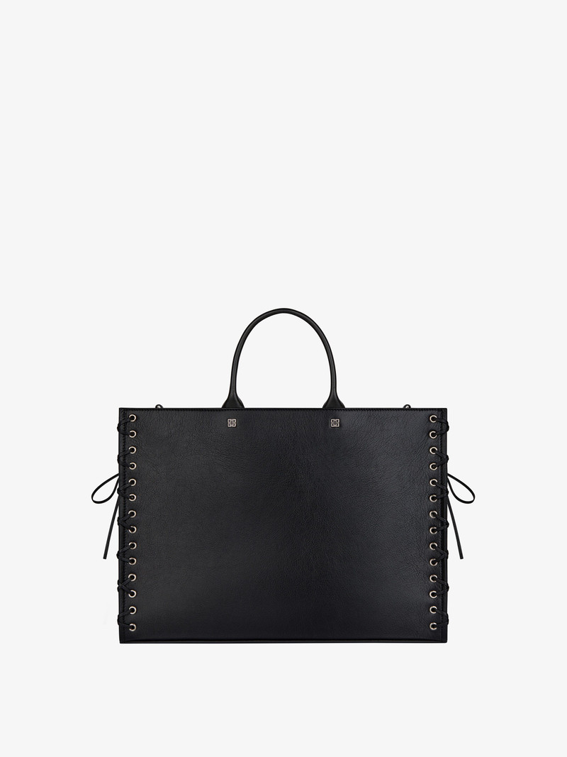 MEDIUM G-TOTE SHOPPING BAG IN CORSET STYLE LEATHER 4