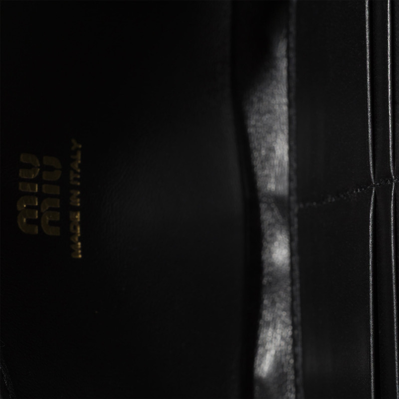 Miu Miu Matelassé nappa leather wallet outlook