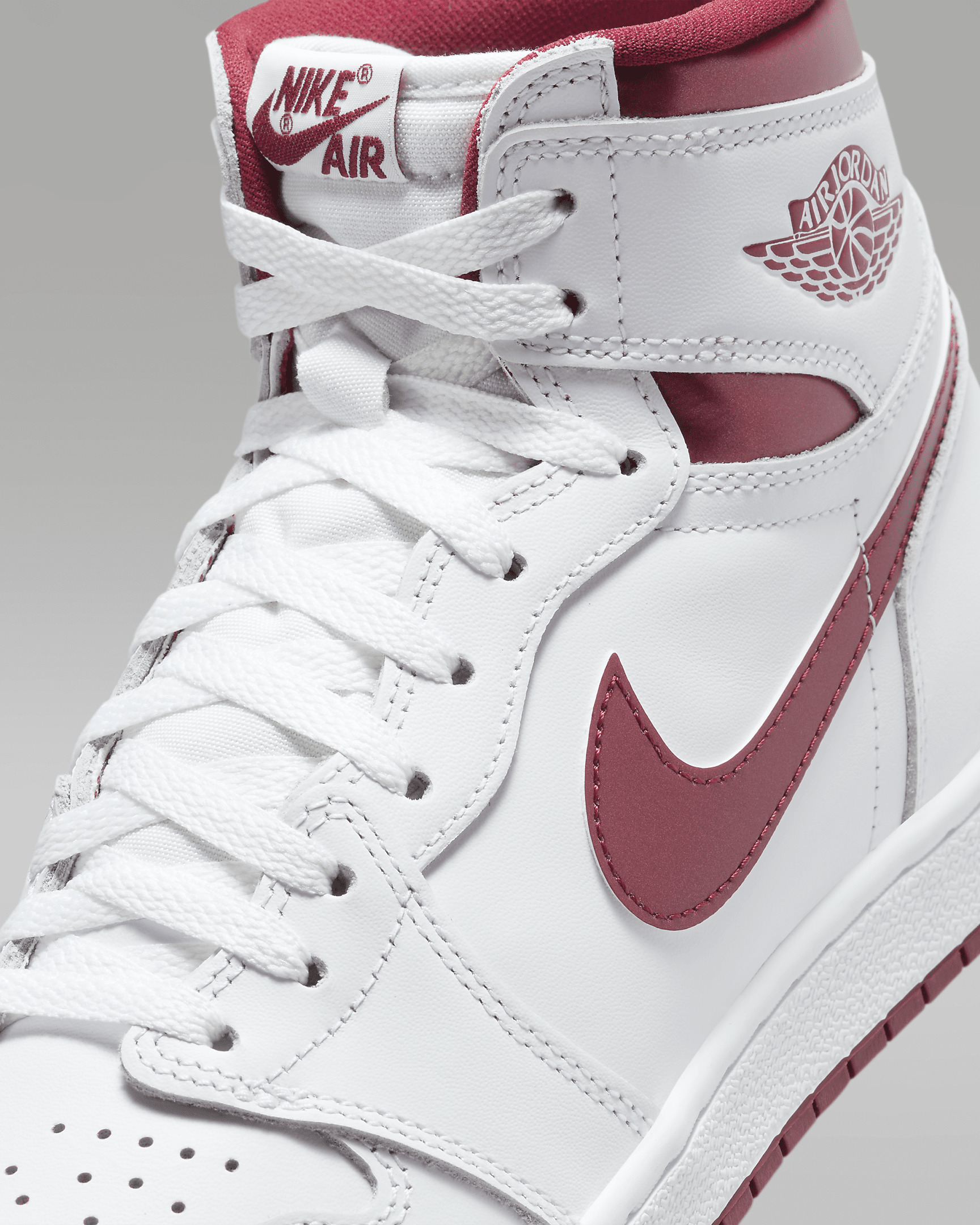 Men's Air Jordan 1 High '85 "Metallic Burgundy" Shoes - 7