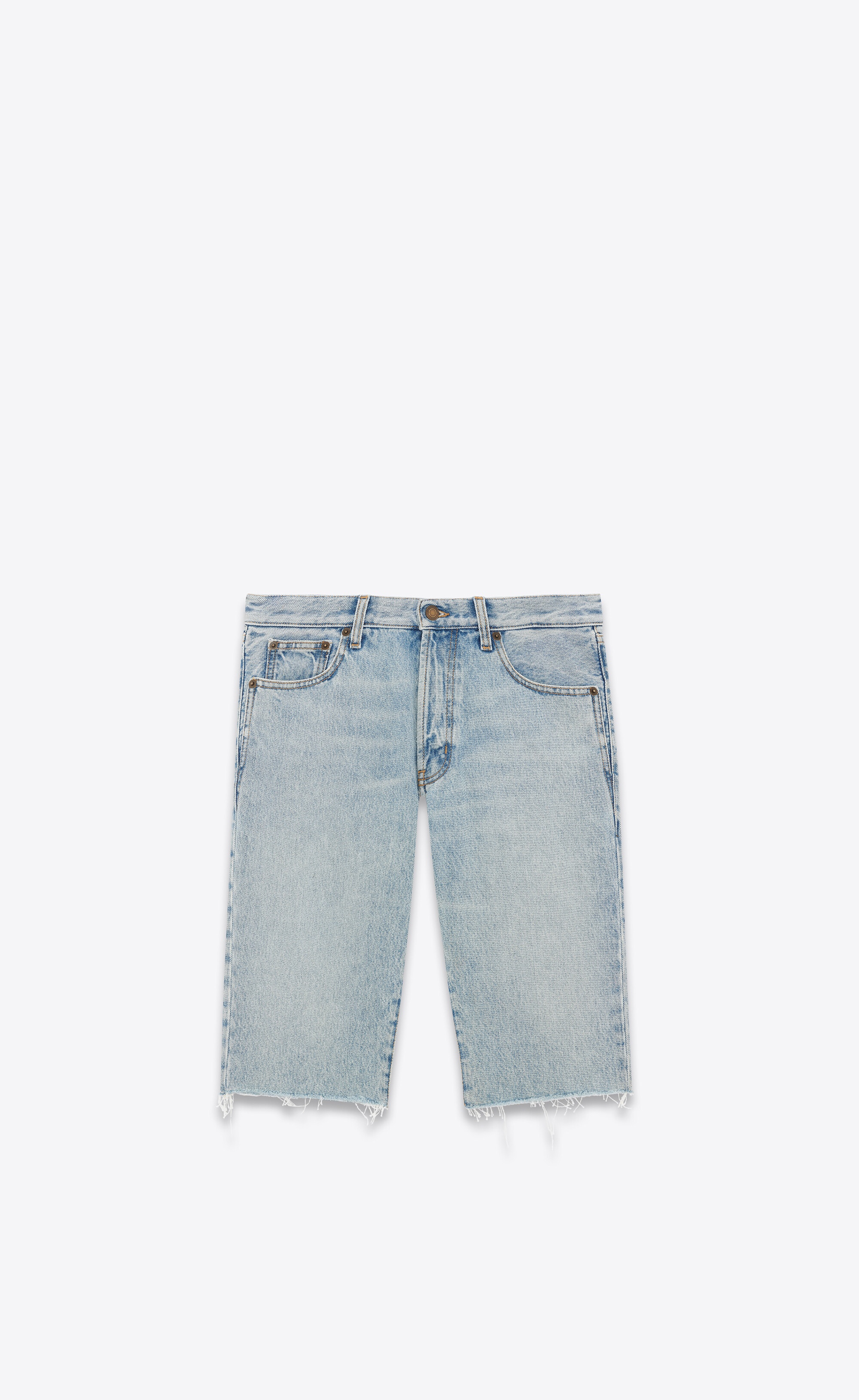 relaxed-fit shorts in tuscon blue denim - 1