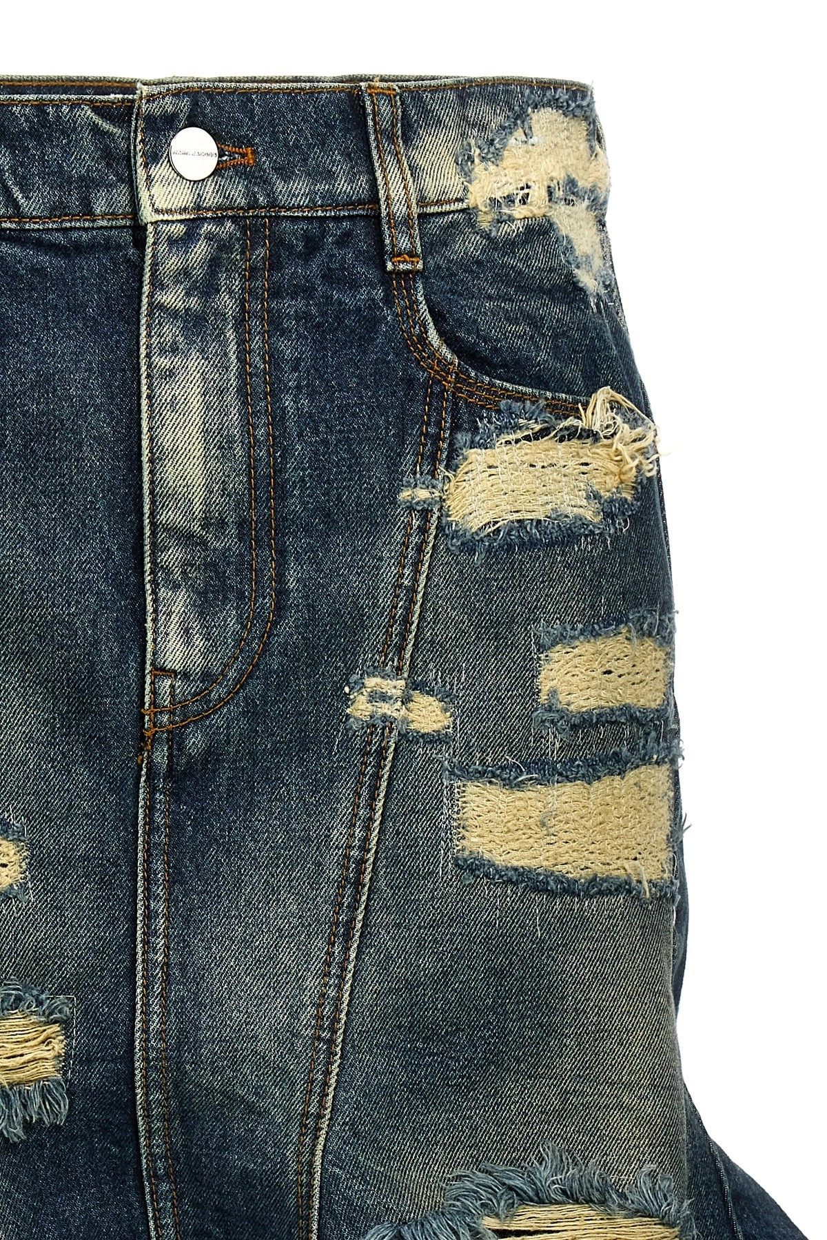 'The Rip And Repair Straight Jean' skirt - 3