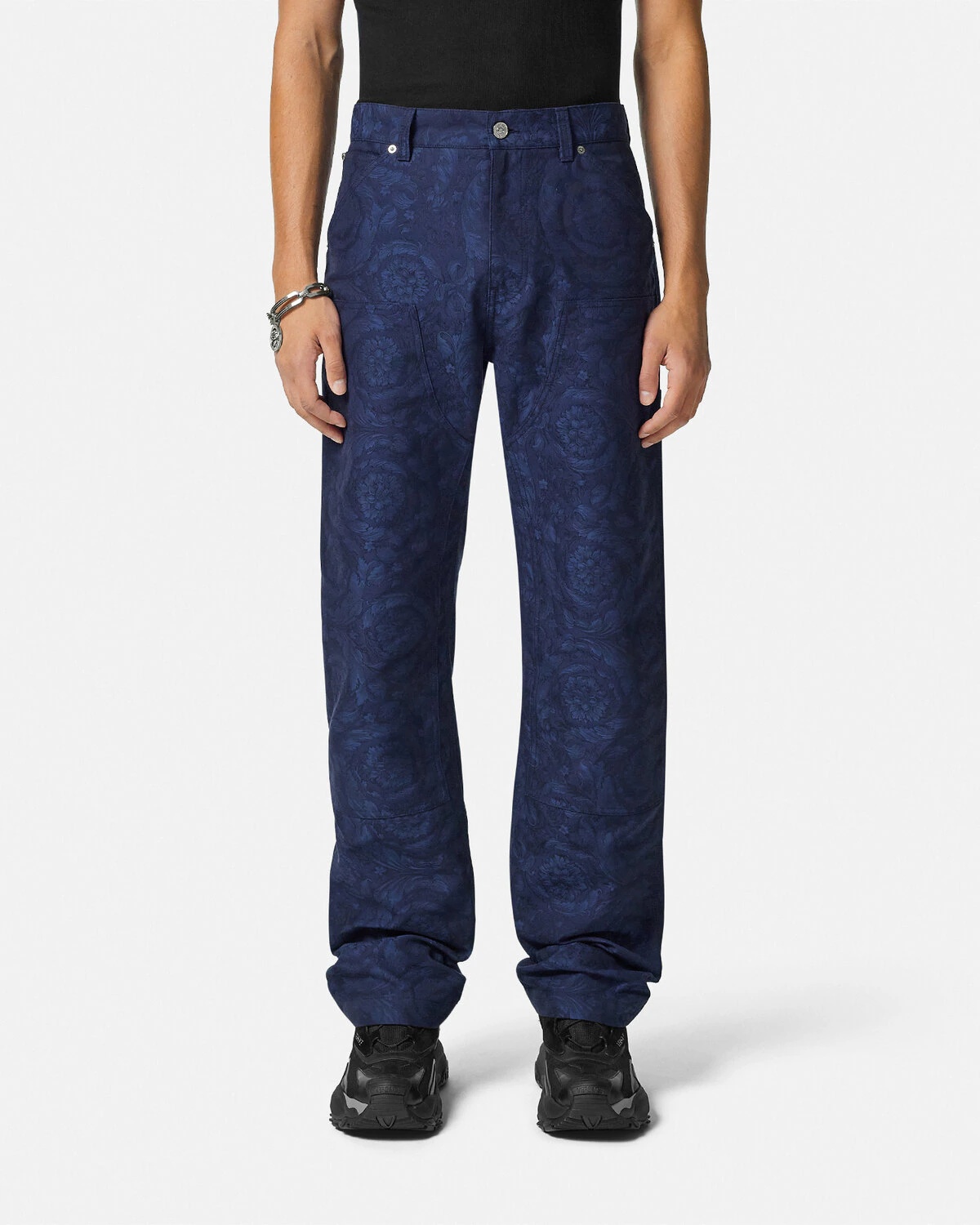 Barocco Jacquard Carpenter Pants - 4