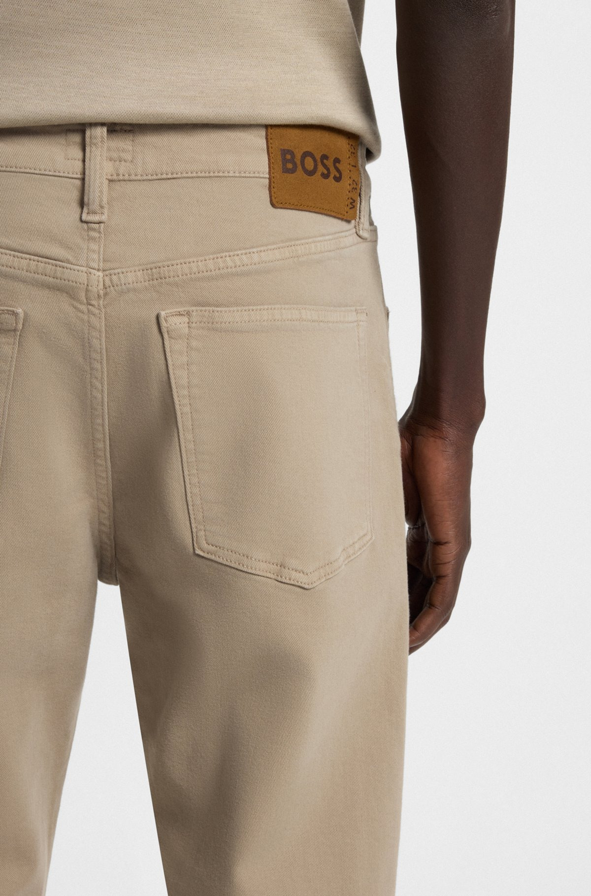SLIM-FIT JEANS IN SATIN-TOUCH COMFORT-STRETCH DENIM - 5