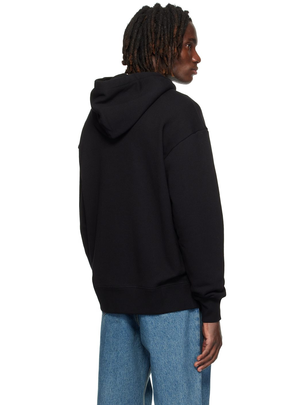 Black 'Le Chat De La Maison' Hoodie - 3