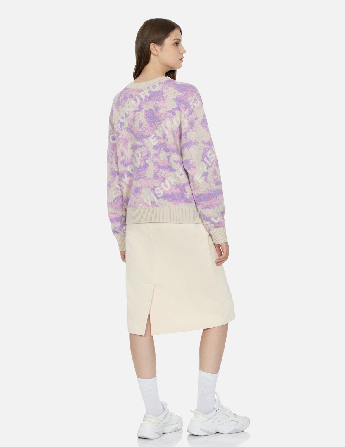 Monogram Jacquard Camouflage Oversized Sweater - 4