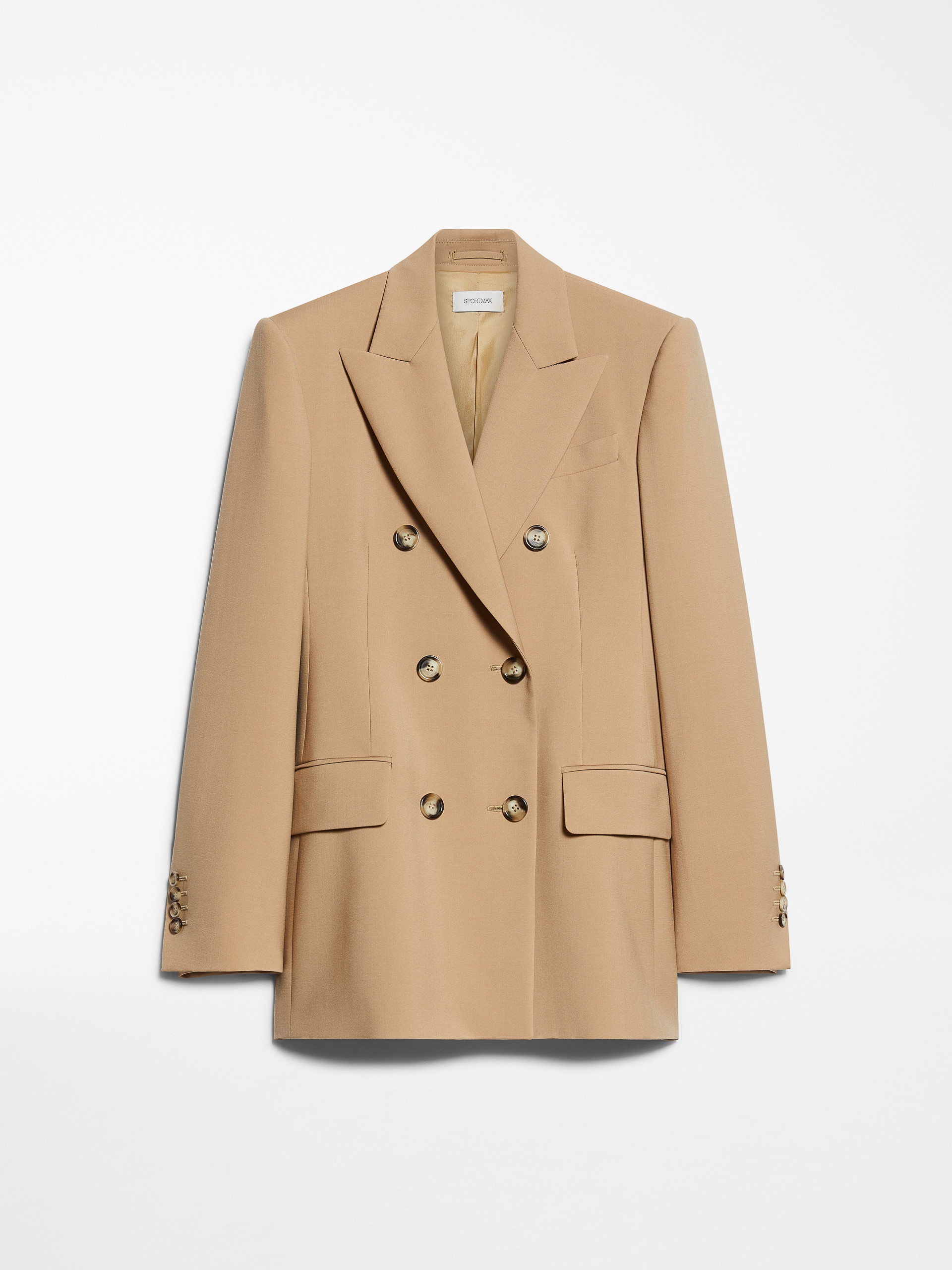 ADAMO Double-breasted stretch wool blazer - 1